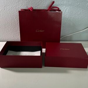 Cartier Red Box and Bag Ensemble